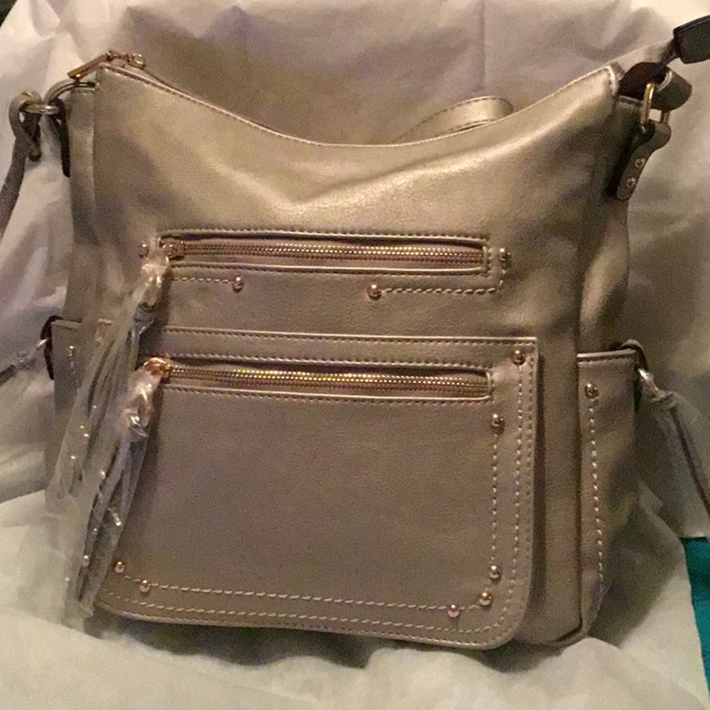 Silver Sorentino Cross Body/Shoulder Bag